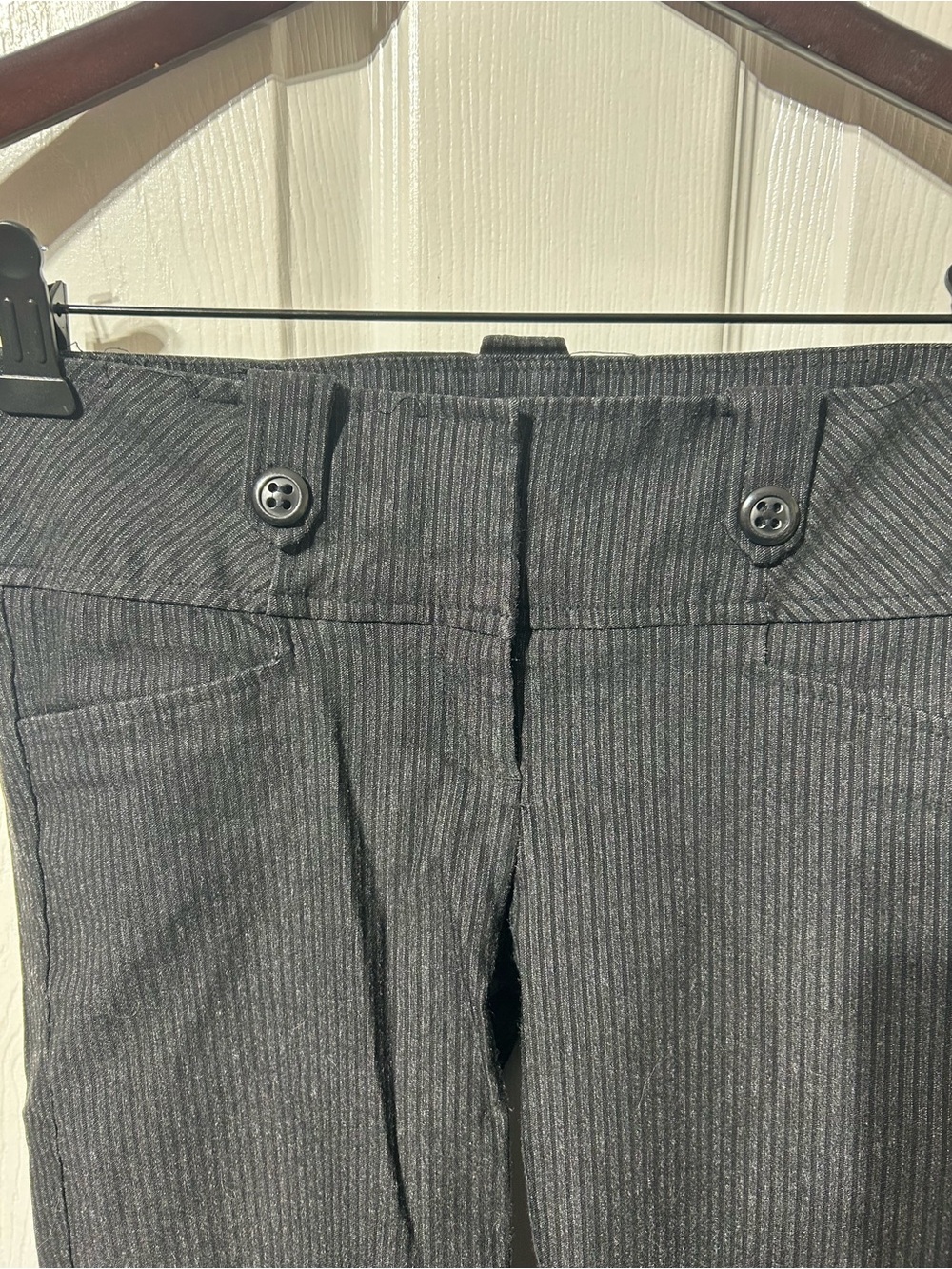 Dynamite Black Pinstripe Capris - Picture 4 of 8